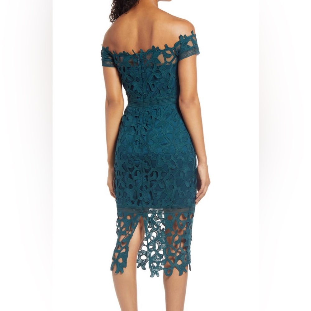 Chi Chi London Anna Lace Off the Shoulder Sheath Dress. Worn one time - Picture 2 of 6